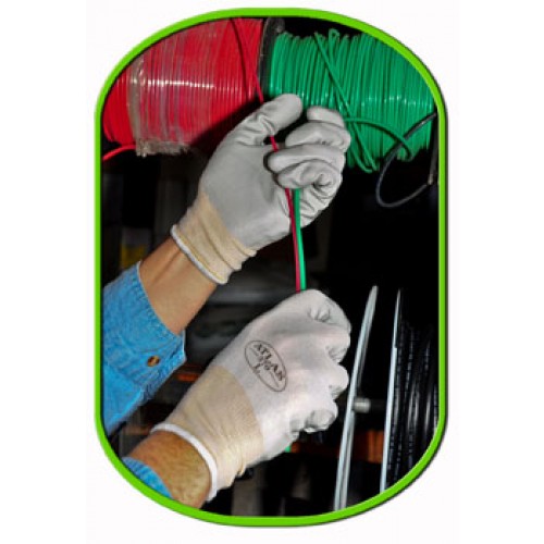 Atlas White Assembly Grip Nitrile Dipped Glove 370W DZ