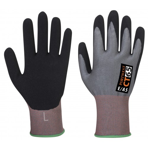 Portwest CT65 A5 Cut Resistant Gloves with Foam Nitrile Coating