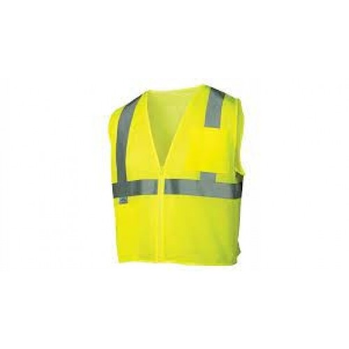 Pyramex RVZ2110 Class 2 Hi-Vis Lime Safety Vest