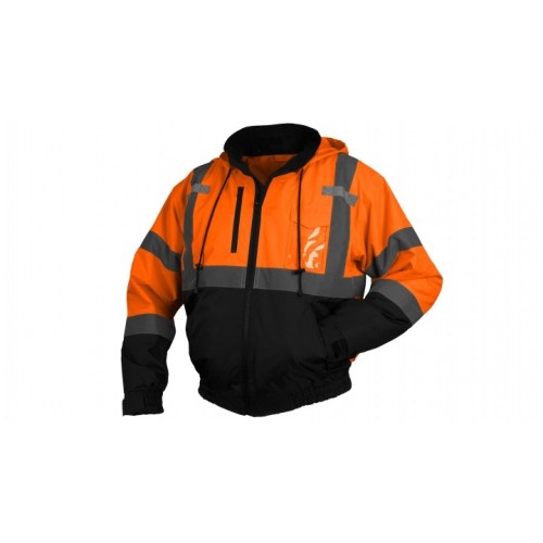 Pyramex RJ3120 Type R - Class 3 Hi-Vis Orange Bomber Jacket