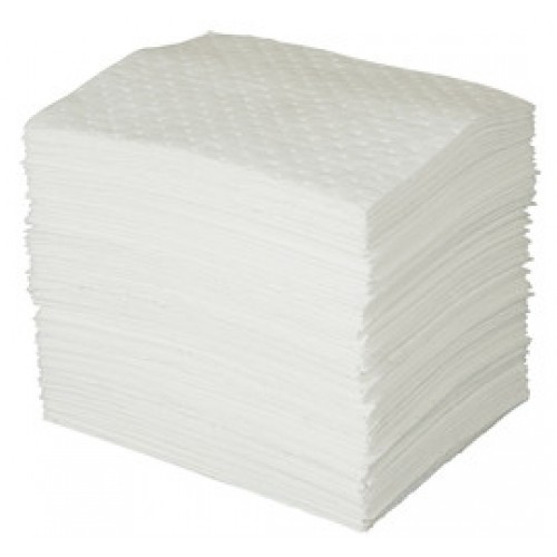 Brady® 15" X 19" Oil Plus™ White Polypropylene Sorbent Pad