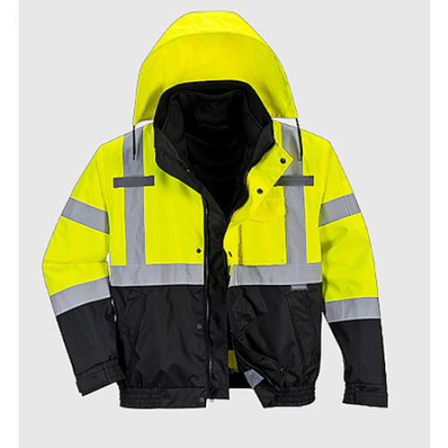 Portwest US365 Premium 3-in-1 Hi Viz Bomber Jacket