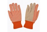 PVC Hi Vis Orange PVC Dotted Gloves 10 oz (DZ)