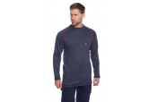 Portwest FR01 Navy Crew FR Long Sleeve Shir