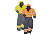 Waterproof HI viz Quilt Lined Coveralls