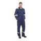 Portwest F813 Poly / Cotton Navy Blue Coveralls