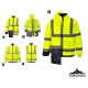 Hi Viz Rain Jacket, 5-in-1 Hi Viz Rain Jacket Portwest US768
